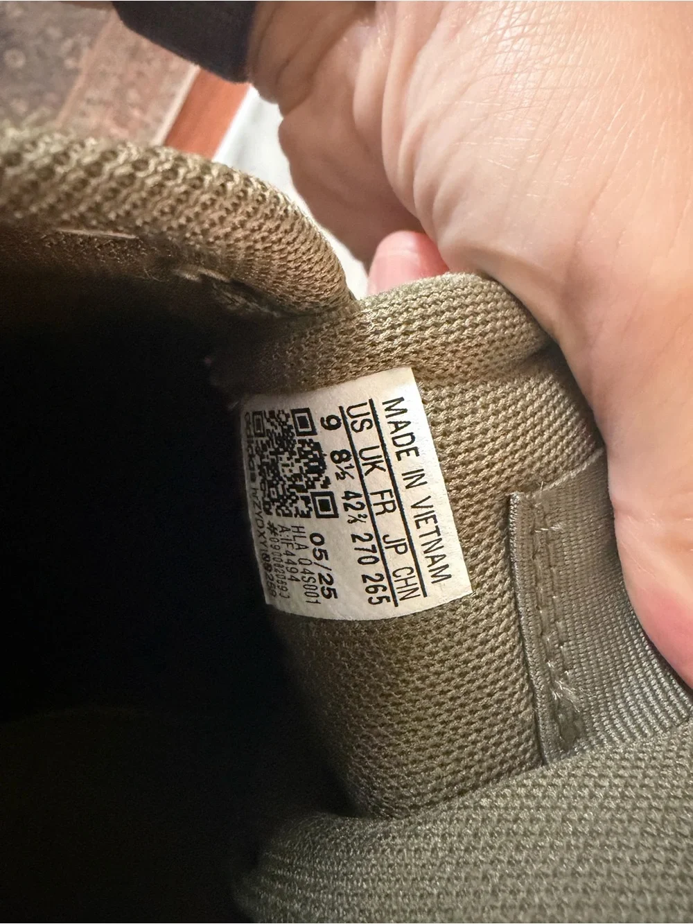 adidas Men's Olive Green Canvas Sneakers with Tan Sole
